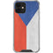 Czech Republic Flag Distressed iPhone 12 Clear Case